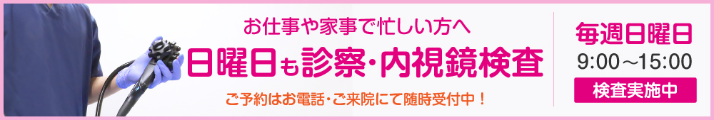 日曜・休日 内視鏡検査